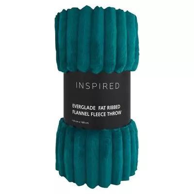 Inspired Ribbed Throw Everglade 150X180 Inspired Ribbed Throw Everglade 150X180