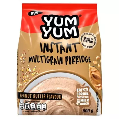 Yum Yum Peanut Butter Flavour Instant Multigrain Porridge 900g Yum Yum Peanut Butter Flavour Instant Multigrain Porridge 900g