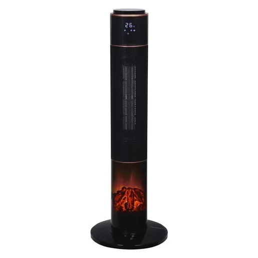 Goldair Ptc Fan Heater With Fireplace Effect & Remote Goldair Ptc Fan Heater With Fireplace Effect & Remote