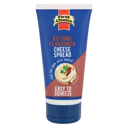 First Choice Biltong Flavoured Cheese Spread 200g First Choice Biltong Flavoured Cheese Spread 200g