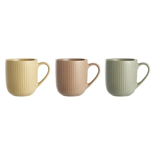 Day Ribbed Stoneware Mug Assorted