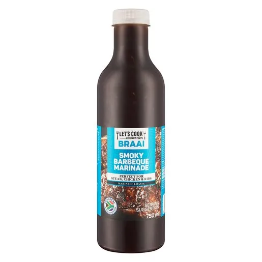Let's Cook Braai Smokey Barbeque Marinade 750ml Let's Cook Braai Smokey Barbeque Marinade 750ml