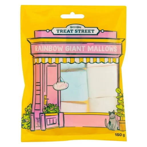 PnP Treat Street Giant Rainbow Mallows 150g