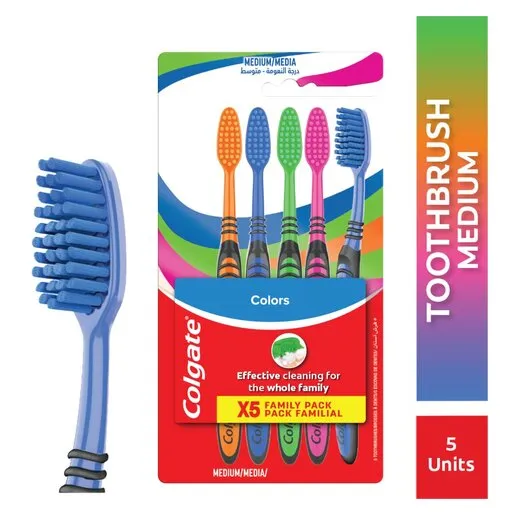 Colgate Colors Medium Family 5 Pack