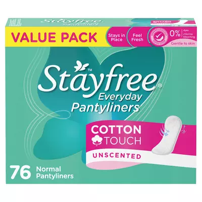 Stayfree Pantyliners Normal Cotton 76ea x 8