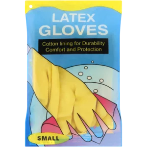 Yellow Latex Gloves Small