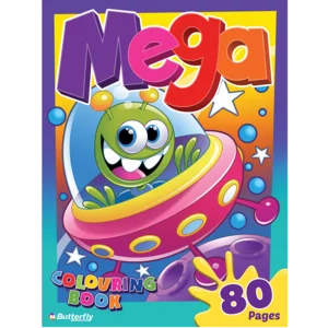 Butterfly Mega Colouring Book 80pg Butterfly Mega Colouring Book 80pg