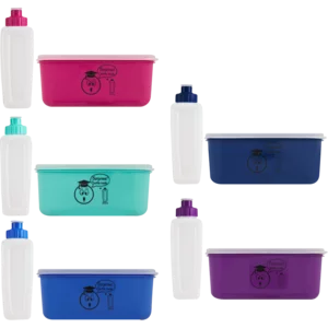 Lunch Box & Bottle Set 2 Piece (Assorted Product -Single Item)