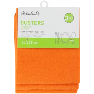 Essentials Yellow Duster 3 Pack Essentials Yellow Duster 3 Pack
