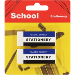 Scholar White Erasers 2 Pack Scholar White Erasers 2 Pack