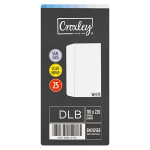 Croxley White Easy Seal Cello Wrap Envelopes 25 Pack Croxley White Easy Seal Cello Wrap Envelopes 25 Pack