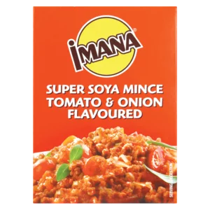 Imana Tomato & Onion Flavoured Super Soya Mince 200g Imana Tomato & Onion Flavoured Super Soya Mince 200g