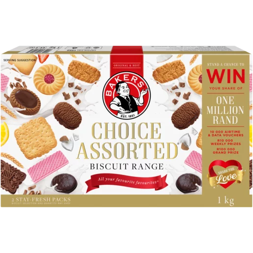 Bakers Choice Assorted Range Biscuits 1kg Bakers Choice Assorted Range Biscuits 1kg