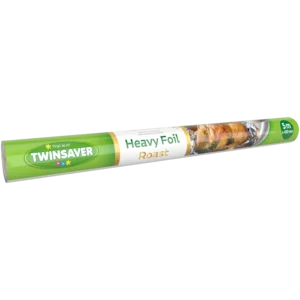 Twinsaver Roast Heavy Foil Roll 5m x 450mm Twinsaver Roast Heavy Foil Roll 5m x 450mm