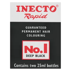 Inecto Rapid Deep Black Permanent Hair Colouring 25ml Inecto Rapid Deep Black Permanent Hair Colouring 25ml