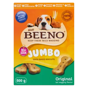 Beeno Jumbo Original Large Dog Biscuits 500g Beeno Jumbo Original Large Dog Biscuits 500g
