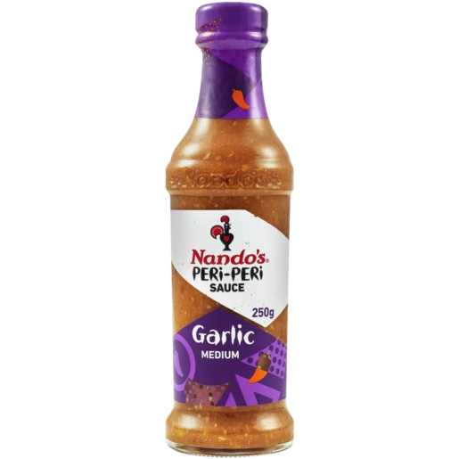 Nando's Medium Garlic Peri-Peri Sauce 125ml Nando's Medium Garlic Peri-Peri Sauce 125ml