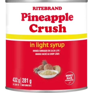 Ritebrand Pineapple Crush In Light Syrup Can 440g Ritebrand Pineapple Crush In Light Syrup Can 440g