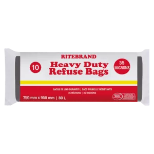 Ritebrand Heavy Duty Refuse Bags 10 Pack Ritebrand Heavy Duty Refuse Bags 10 Pack