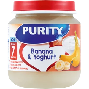 Purity Banana & Yoghurt Baby Food 125ml Purity Banana & Yoghurt Baby Food 125ml