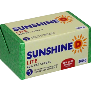 Sunshine D Lite 40% Fat Spread 500g Sunshine D Lite 40% Fat Spread 500g