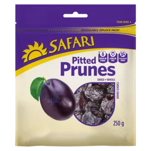 Safari Dried Pitted Prunes 250g Safari Dried Pitted Prunes 250g