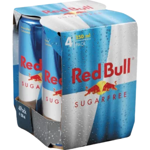Red Bull Sugarfree Energy Drink Cans 4x250ml