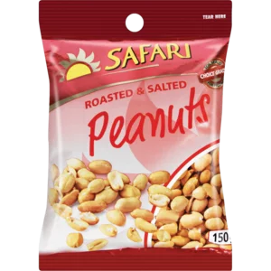 Safari Roasted & Salted Peanuts 150g Safari Roasted & Salted Peanuts 150g