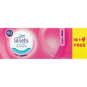 Lil-Lets Smartfit Super Tampons 16 + 4 Pack Lil-Lets Smartfit Super Tampons 16 + 4 Pack