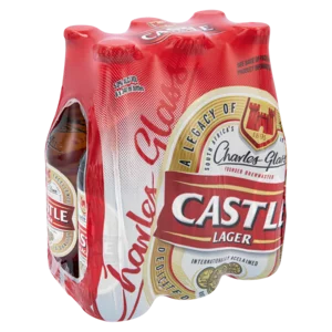 Castle Lager Beer Bottles 6x340ml Castle Lager Beer Bottles 6x340ml