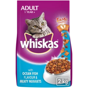 Whiskas Ocean Fish & Meaty Nuggets Adult Cat Food 2kg Whiskas Ocean Fish & Meaty Nuggets Adult Cat Food 2kg