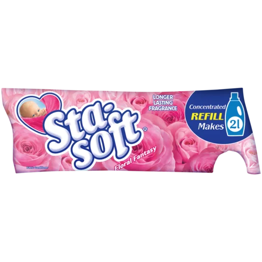 Sta-Soft Floral Fantasy Concentrated Fabric Softener Refill 500ml Sta-Soft Floral Fantasy Concentrated Fabric Softener Refill 500ml