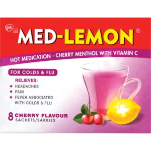 Med-Lemon Cherry Menthol With Vitamin C Hot Medication 8 Pack Med-Lemon Cherry Menthol With Vitamin C Hot Medication 8 Pack