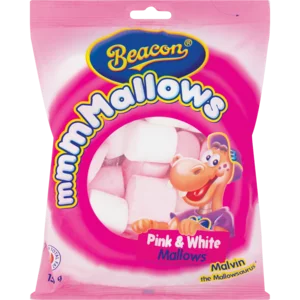 Beacon Pink & White Marshmallows 150g Beacon Pink & White Marshmallows 150g