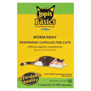 Lopis Basics Worm-Away Deworming Capsules For Cats 12 Pack Lopis Basics Worm-Away Deworming Capsules For Cats 12 Pack