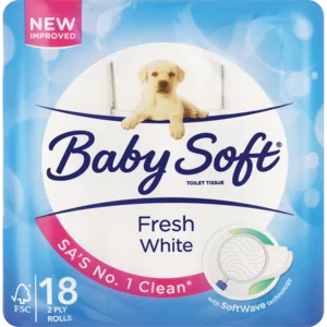 Baby Soft White 2 Ply Toilet Rolls 18 Pack Baby Soft White 2 Ply Toilet Rolls 18 Pack