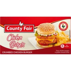 County Fair Frozen Crumbed Chicken Burgers 400g