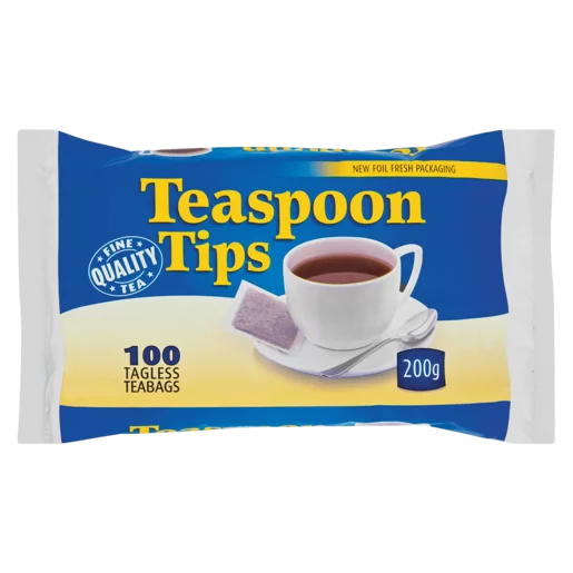 Teaspoon Tips Teabags 100 Pack Teaspoon Tips Teabags 100 Pack