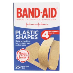 Johnson & Johnson Band-Aid Plastic Shapes Plasters 25 Pack Johnson & Johnson Band-Aid Plastic Shapes Plasters 25 Pack