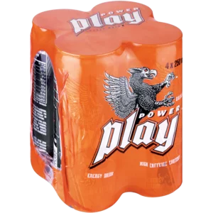 Power Play Original Energy Drink Cans 4x250ml Power Play Original Energy Drink Cans 4x250ml