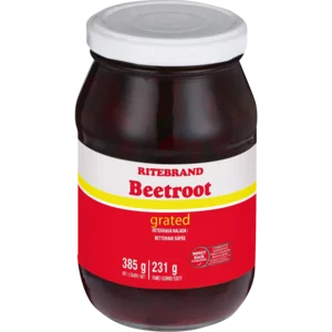Ritebrand Grated Beetroot 385g Ritebrand Grated Beetroot 385g