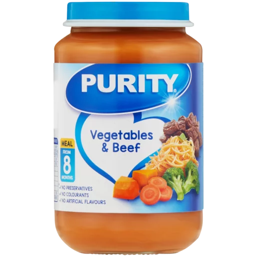 Purity Vegetable & Beef Baby Food Jar 200ml