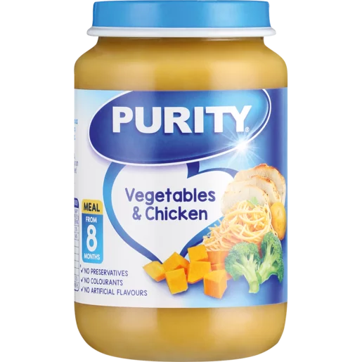 Purity Vegetables & Chicken Baby Food 200ml Purity Vegetables & Chicken Baby Food 200ml