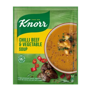 Knorr Chilli Beef & Vegetable Instant Soup 50g Knorr Chilli Beef & Vegetable Instant Soup 50g