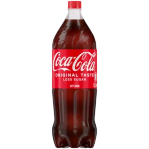 Coca-Cola Original Less Sugar Soft Drink Bottle 1.5L Coca-Cola Original Less Sugar Soft Drink Bottle 1.5L