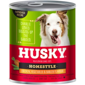 Husky Homestyle Chicken, Barley & Vegetable Dog Food 775g Husky Homestyle Chicken, Barley & Vegetable Dog Food 775g