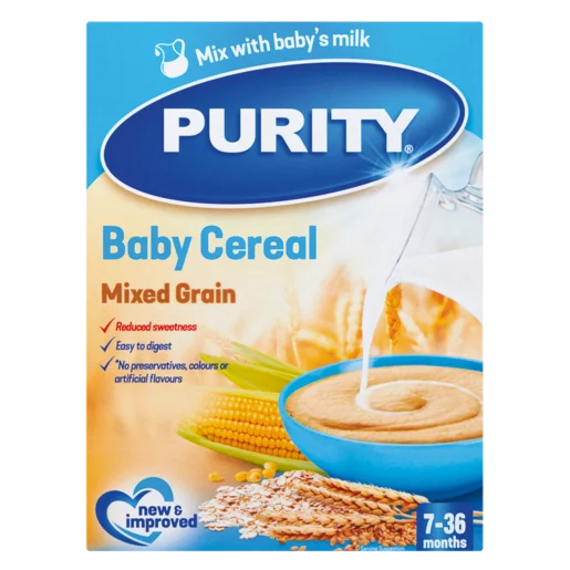 Purity Mixed Grain Flavoured Baby Cereal 200g Purity Mixed Grain Flavoured Baby Cereal 200g