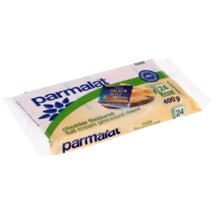 Parmalat Cheddar Flavoured Full Cream Processed Cheese Slices 400g Parmalat Cheddar Flavoured Full Cream Processed Cheese Slices 400g