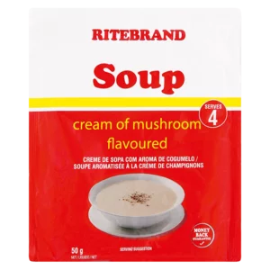 Ritebrand Cream Of Mushroom Flavoured Instant Soup 50g Ritebrand Cream Of Mushroom Flavoured Instant Soup 50g
