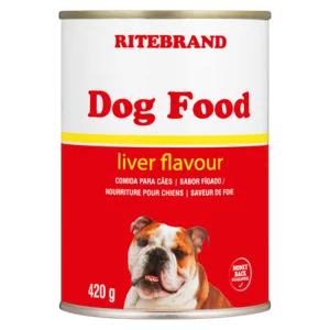 Ritebrand Liver Flavoured Dog Food Can 420g Ritebrand Liver Flavoured Dog Food Can 420g